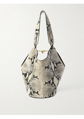 KHAITE - Lotus Mini Snake-effect Leather Tote - Animal print - One size