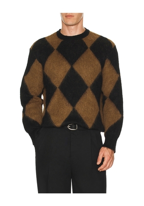 ALLSAINTS Bower Crew Neck Sweater in Brown. Size M. Also in S, L.