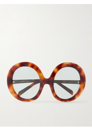 CELINE Eyewear - Round-frame Tortoiseshell Acetate Sunglasses - Red - One size