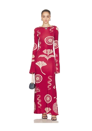 Cala de la Cruz Amay Dress in Red. Size M. Also in L, XS.