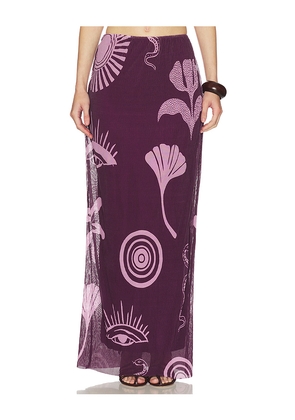 Cala de la Cruz Vela Skirt in Purple. Size M. Also in S, XS, L, XL.