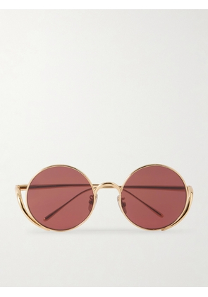Loewe - Round-frame Gold-tone Sunglasses - One size