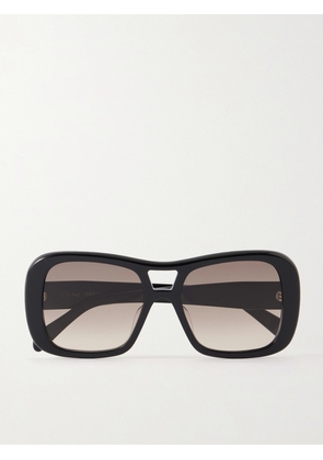 CELINE Eyewear - Aviator-style Acetate Sunglasses - Black - One size