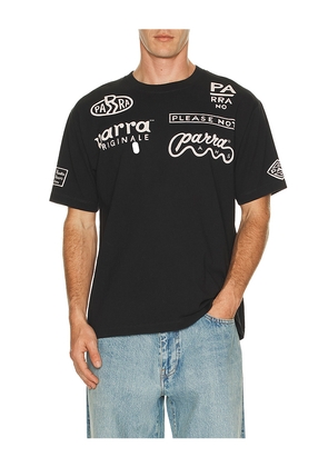 By Parra Media Training T-Shirt in Black. Size M. Also in S, L, XL/1X, XXL/2X.