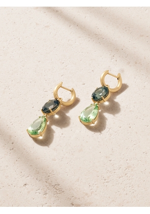 Irene Neuwirth - Gemmy Gem 18-karat Gold Tourmaline Hoop Earrings - Green - One size