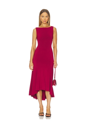 GUIZIO Daye Midi Dress in Red. Size S. Also in XL, XXL.