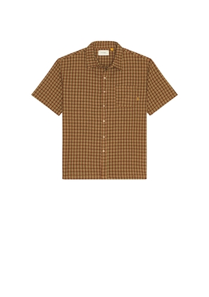 Critical Slide Middletown Shirt in Brown. Size M. Also in S, L, XL/1X.