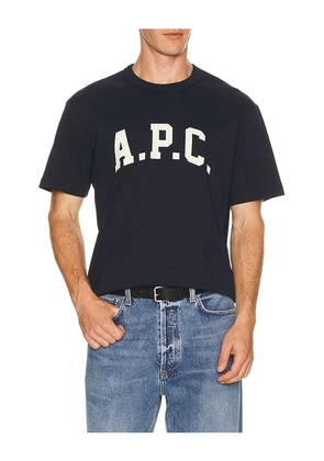 A.P.C. Marcus T-Shirt in Navy. Size S. Also in L.