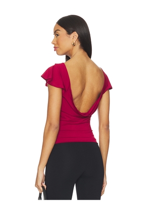 GUIZIO Soffiano Top in Red. Size M. Also in XXS, XS, S, L, XL, XXL.