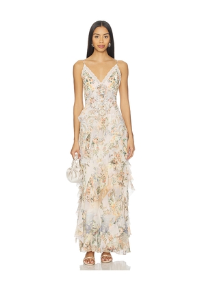 Camilla Ruffle Slip Dress in Pink. Size M. Also in L.