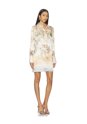 Camilla Mini Shirt Dress in Pink. Size XXS. Also in XS.