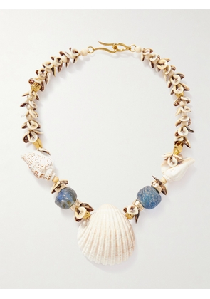 TOHUM - Samsara Gold-plated Stone And Shell Necklace - Multi - One size