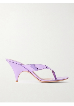 Gianvito Rossi - Sofia 70 Mirrored-leather Sandals - Purple - IT36,IT36.5,IT37,IT37.5,IT38,IT38.5,IT39,IT39.5,IT40,IT40.5,IT41,IT41.5,IT42