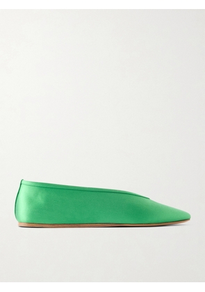 Le Monde Béryl - Luna Satin Ballet Flats - Green - IT35,IT35.5,IT36,IT36.5,IT37,IT37.5,IT38,IT38.5,IT39,IT39.5,IT40,IT40.5,IT41,IT41.5,IT42