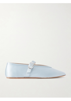 Le Monde Béryl - Stella Satin Mary Jane Ballet Flats - Blue - IT35,IT36,IT36.5,IT37,IT37.5,IT38,IT38.5,IT39,IT39.5,IT40,IT40.5,IT41,IT41.5,IT42
