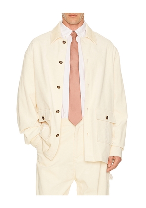 DrÃ´le De Monsieur La Surchemise Corduroy in White. Size M. Also in L, S.