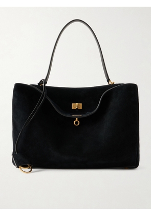 Balenciaga - Rodeo Suede Shoulder Bag - Black - One size