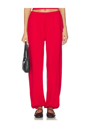 Eterne Boyfriend Pocket Sweatpant in Red. Size M. Also in XS, S, L, XL.