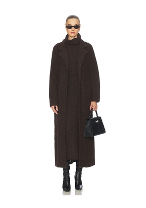 Camila Coelho Jona Maxi Sweater Coat in Brown. Size M. Also in S, XL, XS, XXS.