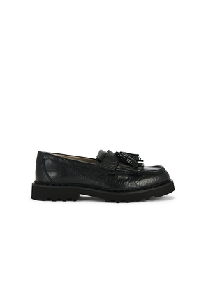 ALLSAINTS Skiff Tassel Loafer in Black. Size 11. Also in 8, 9, 10.