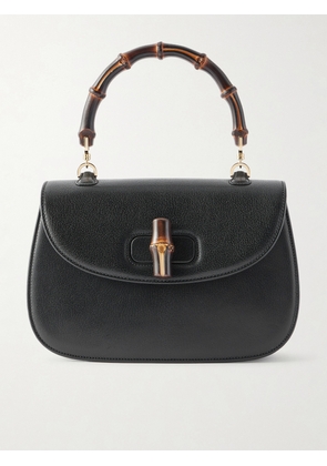 Gucci - Bamboo 1947 Medium Leather Clutch - Black - One size