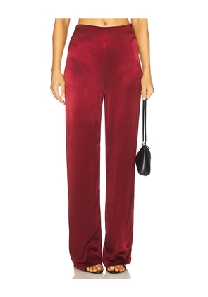 Bardot x REVOLVE Devin Pant in Burgundy. Size 12. Also in 4, 6, 8, 10.