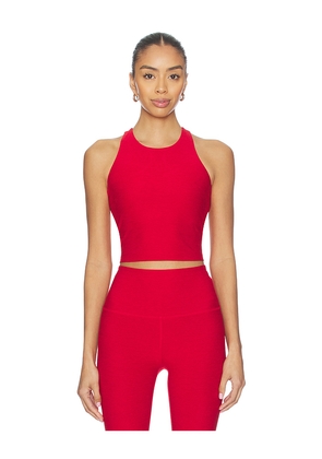 Beyond Yoga Spacedye Daily Cropped Tank Top in Red. Size XL. Also in S, XS.