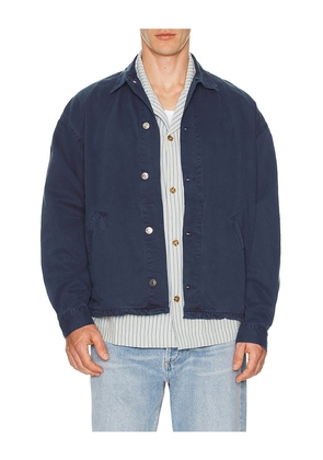 Asher Caleb Canvas Jacket in Blue. Size M. Also in S, L.