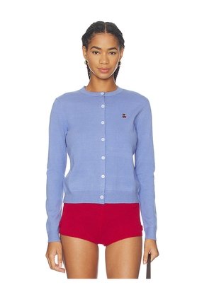 GUIZIO x REVOLVE x Le Sserafim June Relaxed Cardigan in Blue. Size S. Also in M, XS.