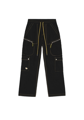 Diet Starts Monday Contrast Cargo Pants in Black. Size M. Also in S, L, XL/1X.