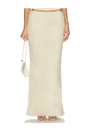 BUCI Birch Maxi Skirt in White. Size M. Also in L, S, XL, XS.