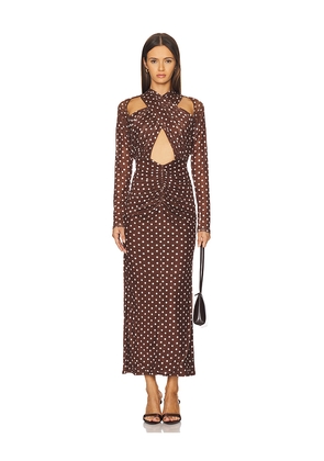 Capittana Rosalie Dress in Brown. Size XS-S. Also in M-L.