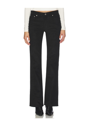 EB Denim Maria Mid Rise Bootcut Pant in Black. Size 23. Also in 26, 27, 30.