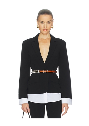 Cinq a Sept Vittoria Jacket in Black. Size 10. Also in 0, 2, 4, 6.