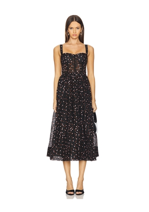 Cara Cara Pheobe Midi Dress in Black. Size 10. Also in 12.