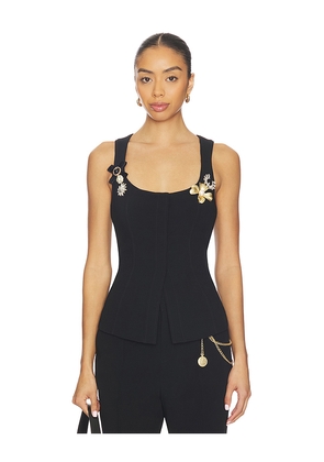 Cinq a Sept Aliana Vest in Black. Size M. Also in S, XS.
