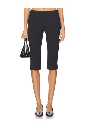 EAVES Guro Tech Suiting Capri Pant in Black. Size M. Also in S, XL.