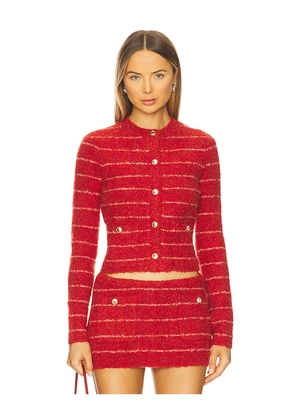 GUIZIO Carline Cardigan in Red. Size M. Also in XXS, XS, S, L.