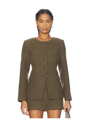 ASTR the Label Bellmere Jacket in Olive. Size M. Also in L, S, XS.