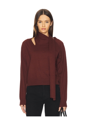 ASTR the Label Silvana Sweater in Burgundy. Size M. Also in XS, S, L.