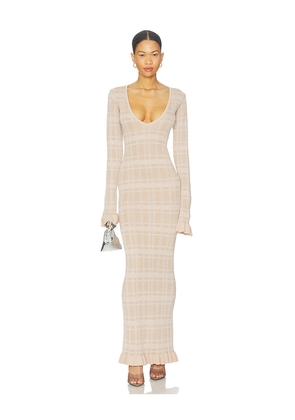 Bananhot Ether Maxi Dress in Cream. Size XL. Also in M/L, XS/S.