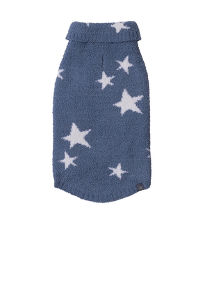 Barefoot Dreams CozyChic Starry Night Pet Sweater in Blue. Size M. Also in S, XS, L, XL, XXL.