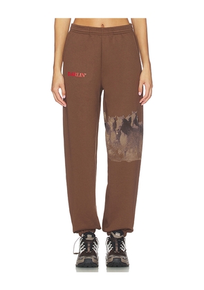 Darlin Wild Horse Sweatpant in Brown. Size M. Also in L, S, XS.