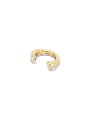 Demarson Miley Stackable Ring in Metallic Silver,Metallic Gold. Size 8. Also in 6.
