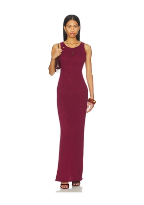 ASTA RESORT Natalia Dress in Burgundy. Size M. Also in L, S, XL, XS.