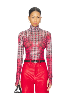 AFRM Zadie Long Sleeve Top in Red. Size 3X. Also in S, XXS, XS, M, L, XL.