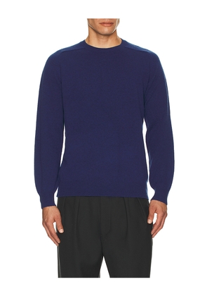 Beams Plus Crew 9g Sweater in Blue. Size M. Also in L.