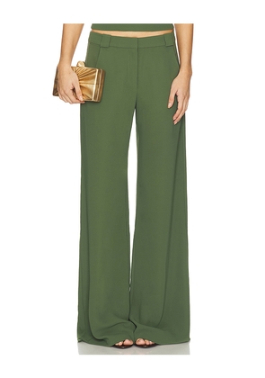 Amanda Uprichard x REVOLVE Saddler Pants in Green. Size M. Also in L, S, XL, XS.