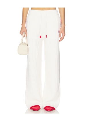 Casablanca Waffle Track Pant in White. Size M. Also in S, L.
