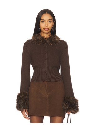 Apparis Rosa Cardigan in Brown. Size M. Also in L.